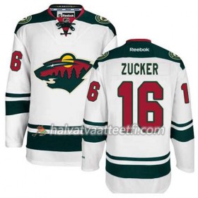 Reebok Miesten NHL Minnesota Wild Pelipaita Jason Zucker #16 Vieras Valkoinen