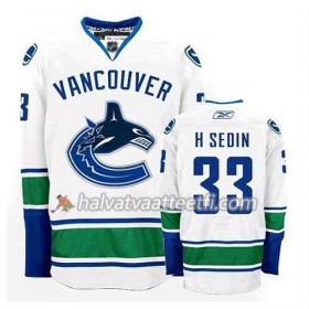 Reebok Miesten NHL Vancouver Canucks Pelipaita Henrik Sedin #33 Vieras Valkoinen