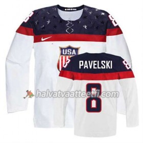 Reebok Naisten NHL Premier Olympic-USA Team Pelipaita Joe Pavelski #8 Koti Valkoinen Paita