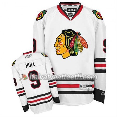 Reebok Miesten NHL Chicago Blackhawks Pelipaita Bobby Hull #9 Vieras Valkoinen