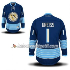 Reebok Miesten NHL Pittsburgh Penguins Pelipaita Thomas Greiss 1 Sininen Kolmas