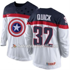 Reebok Miesten NHL Premier Olympic-USA Team Pelipaita Jonathan Quick #32 Valkoinen Paita