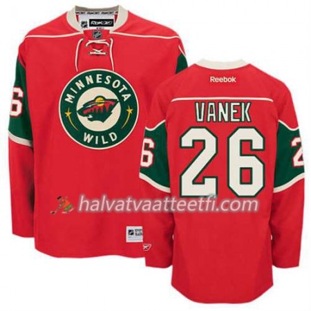 Reebok Miesten NHL Minnesota Wild Pelipaita Thomas Vanek #26 Koti Punainen