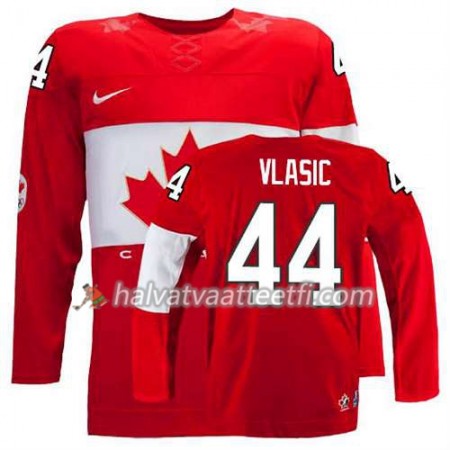 Reebok Miesten NHL Premier Olympic-Canada Team Pelipaita Marc-Edouard Vlasic #44 Vieras Punainen Paita