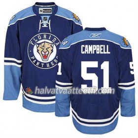 Reebok Miesten NHL Florida Panthers Pelipaita Brian Campbell #51 Kolmas Sininen