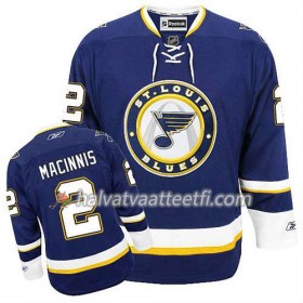 Reebok Miesten NHL St. Louis Blues Pelipaita Al Macinnis #2 Kolmas Sininen