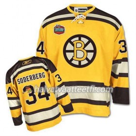 Reebok Miesten NHL Boston Bruins Pelipaita Carl Soderberg #34 Winter Classic Kulta