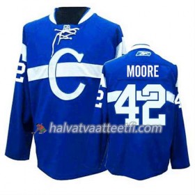 Reebok Miesten NHL Montreal Canadiens Pelipaita Dominic Moore #42 Kolmas Sininen