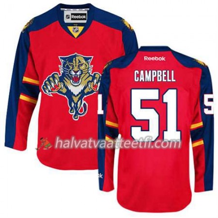 Reebok Miesten NHL Florida Panthers Pelipaita Brian Campbell #51 Koti Punainen Reebok Miesten NHL Florida Panthers Pelipaita Brian Campbell #51 Koti Punainen