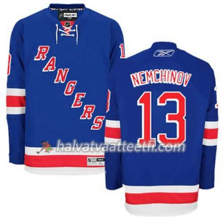 Reebok Miesten NHL New York Rangers Pelipaita Sergei Nemchinov #13 Koti Sininen