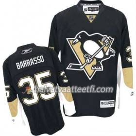 Reebok Miesten NHL Pittsburgh Penguins Pelipaita Tom Barrasso 35 Musta Koti