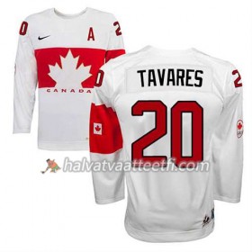 Lasten NHL Premier Olympic-Canada Team Pelipaita John Tavares #20 Koti Valkoinen Paita