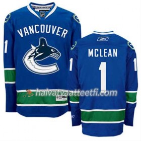 Reebok Miesten NHL Vancouver Canucks Pelipaita Kirk Mclean #1 Koti Sininen