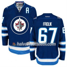 Reebok Miesten NHL Winnipeg Jets Pelipaita Michael Frolik #67 Koti Sininen