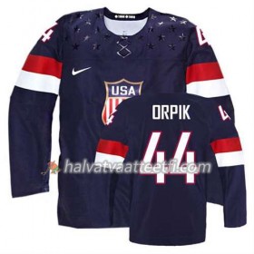 Reebok Naisten NHL Premier Olympic-USA Team Pelipaita Brooks Orpik #44 Vieras Musta Paita