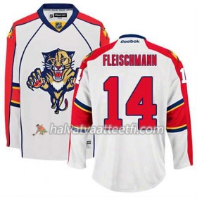 Reebok Miesten NHL Florida Panthers Pelipaita Tomas Fleischmann #14 Vieras Valkoinen