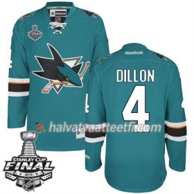 Reebok NHL San Jose Sharks Pelipaita Brenden Dillon #4 Teal Koti 2016 Stanley Cup