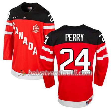 Lasten NHL Premier Olympic-Canada Team Pelipaita Corey Perry #24 100th Anniversary Punainen Paita Lasten NHL Premier Olympic-Canada Team Pelipaita Corey Perry #24 100th Anniversary Punainen Paita