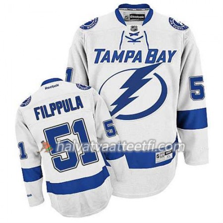 Reebok Miesten NHL Tampa Bay Lightning Pelipaita Valtteri Filppula #51 Vieras Valkoinen Reebok Miesten NHL Tampa Bay Lightning Pelipaita Valtteri Filppula #51 Vieras Valkoinen