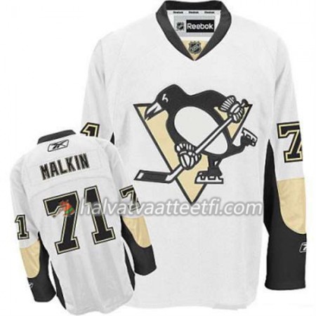 Reebok Miesten NHL Pittsburgh Penguins Pelipaita Evgeni Malkin 71 Valkoinen Vieras