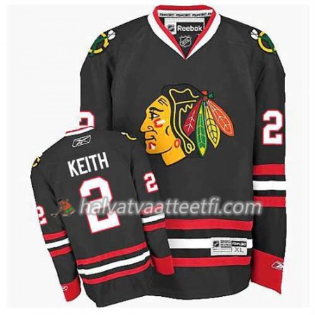 Lasten NHL Chicago Blackhawks Pelipaita Duncan Keith #2 Premier Kolmas Musta Lasten NHL Chicago Blackhawks Pelipaita Duncan Keith #2 Premier Kolmas Musta