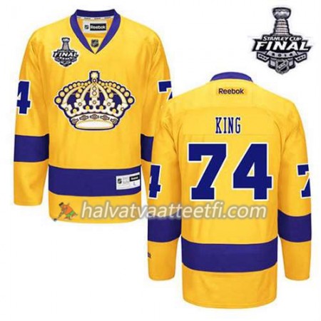 Reebok Miesten NHL Los Angeles Kings Pelipaita Drew Doughty #74 Kolmas Kulta 2014 Stanley Cup