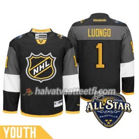 Lasten NHL 2016 All Star Premier-Florida Panthers Pelipaita Roberto Luongo #1 Musta Paita