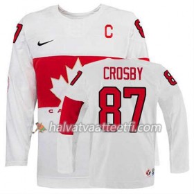 Lasten NHL Premier Olympic-Canada Team Pelipaita Sidney Crosby #87 Koti Valkoinen Paita