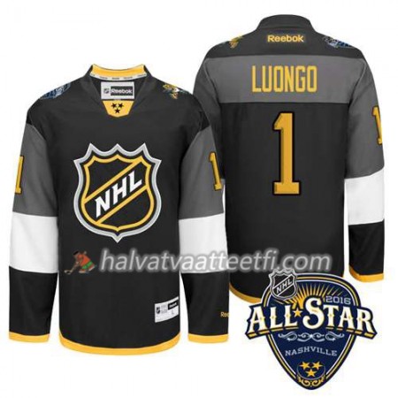 2016 All Star NHL Premier-Florida Panthers Pelipaita Roberto Luongo #1 Musta Paita