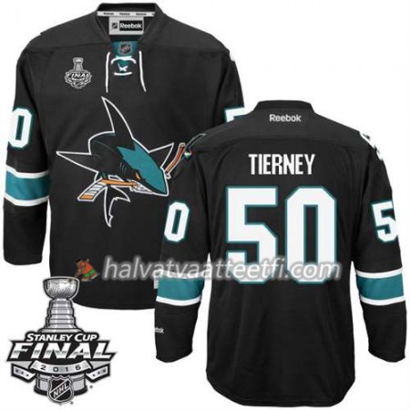 Reebok NHL San Jose Sharks Pelipaita Chris Tierney #50 Musta Kolmas 2016 Stanley Cup Reebok NHL San Jose Sharks Pelipaita Chris Tierney #50 Musta Kolmas 2016 Stanley Cup