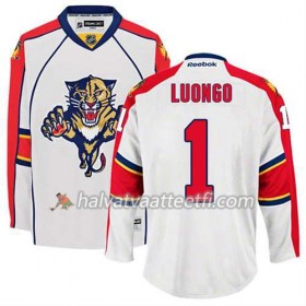 Reebok Miesten NHL Florida Panthers Pelipaita Roberto Luongo #1 Vieras Valkoinen