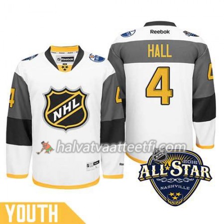 Lasten NHL 2016 All Star Premier-Edmonton Oilers Pelipaita Taylor Hall #4 Valkoinen Paita