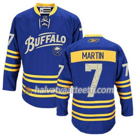 Reebok Miesten NHL Buffalo Sabres Pelipaita Rick Martin #7 Kolmas Sininen