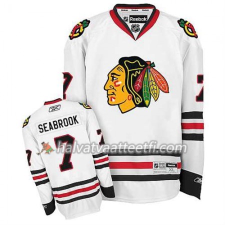 Lasten NHL Chicago Blackhawks Pelipaita Brent Seabrook #7 Premier Vieras Valkoinen Lasten NHL Chicago Blackhawks Pelipaita Brent Seabrook #7 Premier Vieras Valkoinen