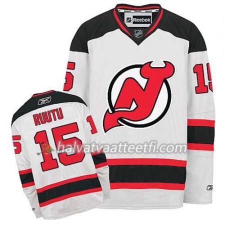 Reebok Miesten NHL New Jersey Devils Pelipaita Tuomo Ruutu #15 Vieras Valkoinen Reebok Miesten NHL New Jersey Devils Pelipaita Tuomo Ruutu #15 Vieras Valkoinen