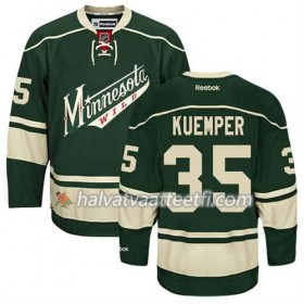 Reebok Miesten NHL Minnesota Wild Pelipaita Darcy Kuemper #35 Kolmas Vihreä