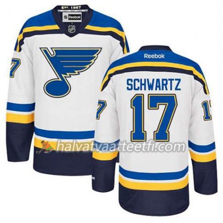 Reebok Miesten NHL St. Louis Blues Pelipaita Jaden Schwartz #17 Vieras Valkoinen Reebok Miesten NHL St. Louis Blues Pelipaita Jaden Schwartz #17 Vieras Valkoinen