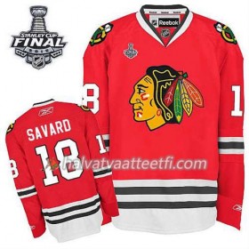Reebok Miesten NHL Chicago Blackhawks Pelipaita Daniel Carcillo #18 Koti Punainen 2015 Stanley Cup