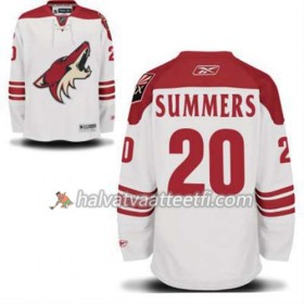 Reebok Miesten NHL Phoenix Coyotes Chris Summers 20 Valkoinen Vieras