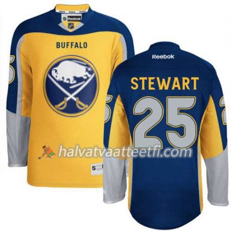 Reebok Miesten NHL Buffalo Sabres Pelipaita Chris Stewart #25 Uusi Kolmas Kulta