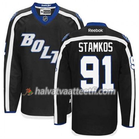Reebok Miesten NHL Tampa Bay Lightning Pelipaita Steven Stamkos #91 Kolmas Musta Reebok Miesten NHL Tampa Bay Lightning Pelipaita Steven Stamkos #91 Kolmas Musta
