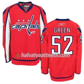 Reebok Miesten NHL Washington Capitals Pelipaita Mike Vihreä #52 Koti Punainen