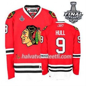 Reebok Naisten NHL Chicago Blackhawks Pelipaita Bobby Hull #9 Koti Punainen 2015 Stanley Cup