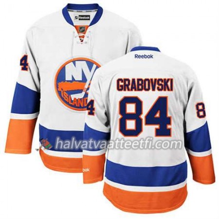 Reebok Miesten NHL New York Islanders Pelipaita Mikhail Grabovski #84 Vieras Valkoinen Reebok Miesten NHL New York Islanders Pelipaita Mikhail Grabovski #84 Vieras Valkoinen