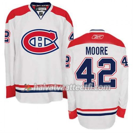Reebok Miesten NHL Montreal Canadiens Pelipaita Dominic Moore #42 Vieras Valkoinen