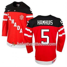 Reebok Miesten NHL Premier Olympic-Canada Team Pelipaita Dan Hamhuis #5 100th Anniversary Punainen Paita