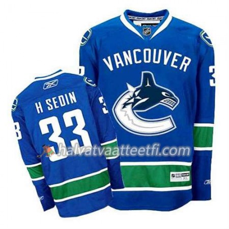Reebok Miesten NHL Vancouver Canucks Pelipaita Henrik Sedin #33 Koti Sininen