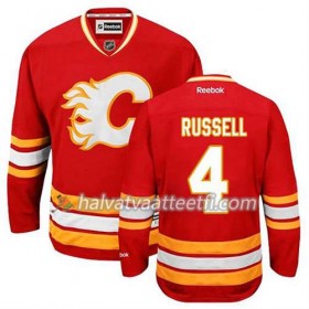 Reebok Miesten NHL Calgary Flames Pelipaita Kris Russell #4 Kolmas Punainen