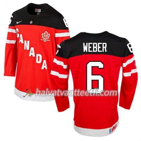 Reebok Miesten NHL Premier Olympic-Canada Team Pelipaita Shea Weber #6 100th Anniversary Punainen Paita Reebok Miesten NHL Premier Olympic-Canada Team Pelipaita Shea Weber #6 100th Anniversary Punainen Paita