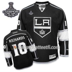 Reebok Miesten NHL Los Angeles Kings Pelipaita Mats Zuccarello #10 Koti Musta 2014 Stanley Cup